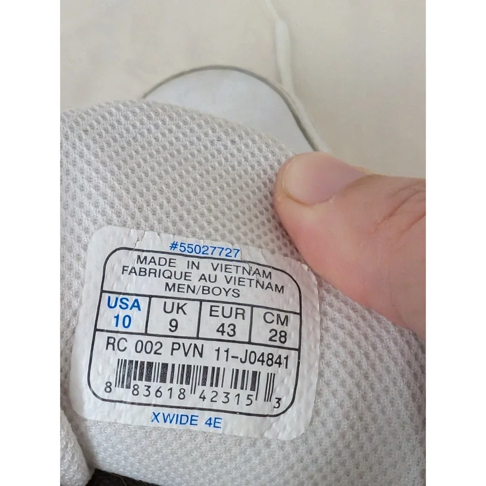 Reebok Duty Proof Men's Size 10 White‎ Oil And Slip Resistant